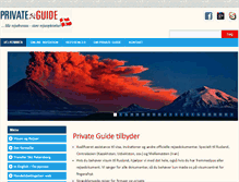 Tablet Screenshot of privateguide.dk
